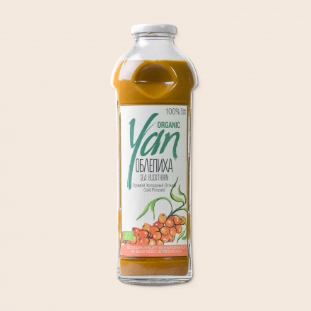 Облепиховый сок органик прямого холодного отжима YAN ORGANIC 930мл