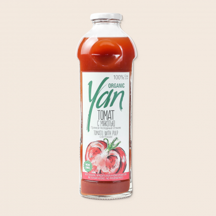 Томатный сок органик прямого холодного отжима YAN ORGANIC 930мл