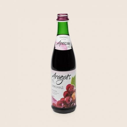Напиток безалкогольный газированный виноградный Арагац 0,5л стеклянная бутылка